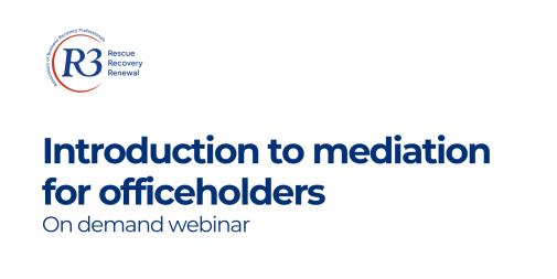 Introduction to mediation for officeholders