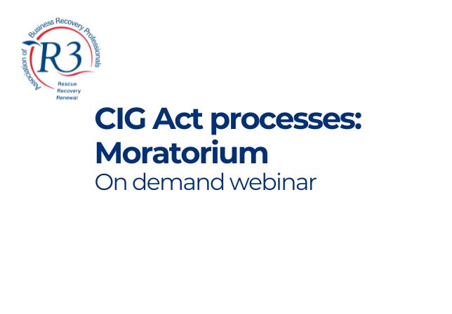 CIG Act processes: Moratorium 