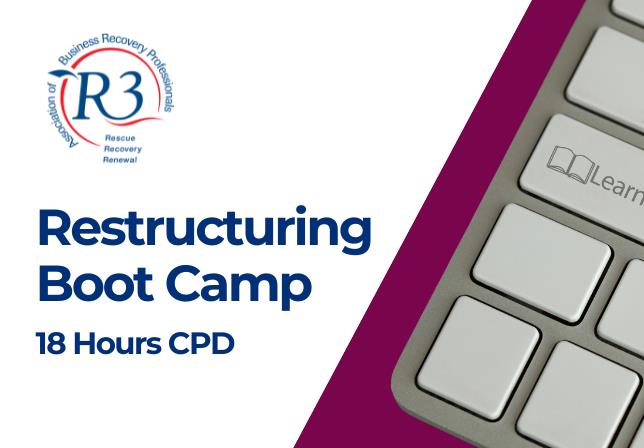 Restructuring Boot Camp: REGISTER INTEREST September 2024